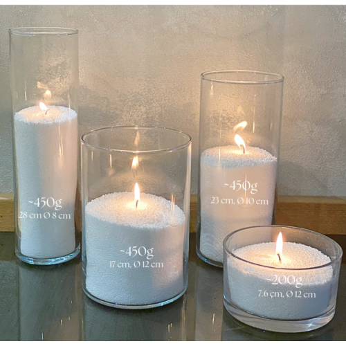 Unscented Colored Powdered Candle - 3 kg, ~750h