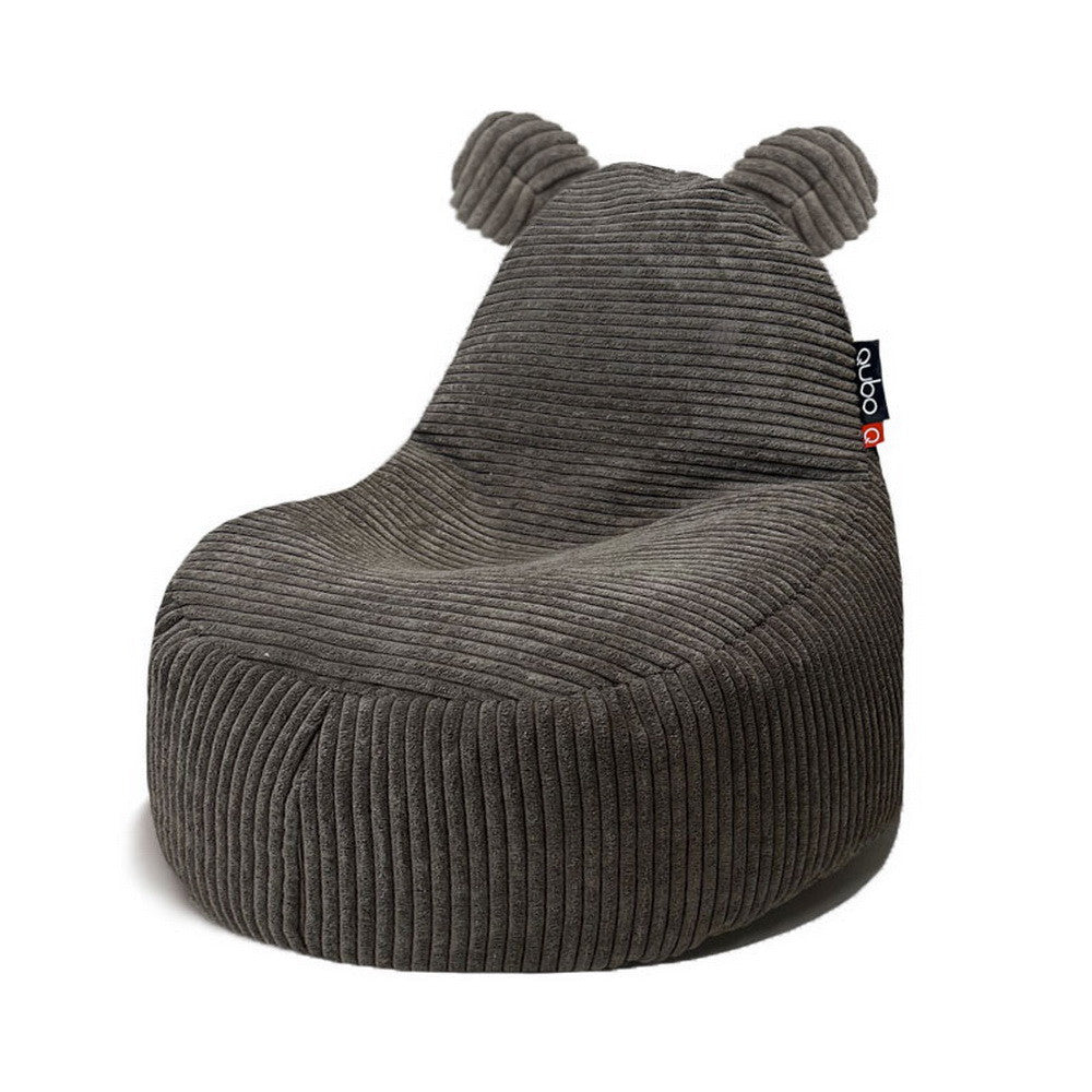 Säkkituoli Qubo™ Teddy Graphite POP FIT