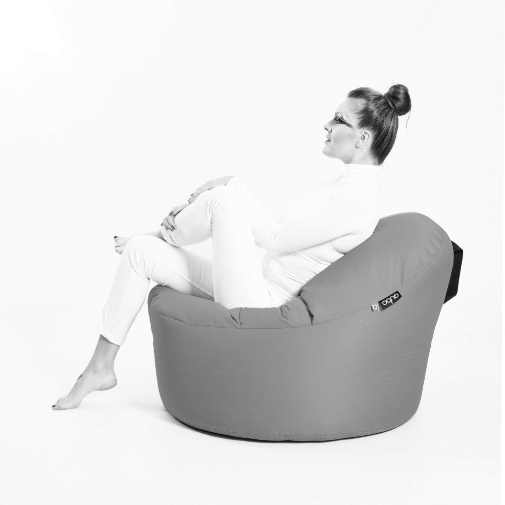 Säkkituoli Qubo™ Cuddly 80 Graphite POP FIT