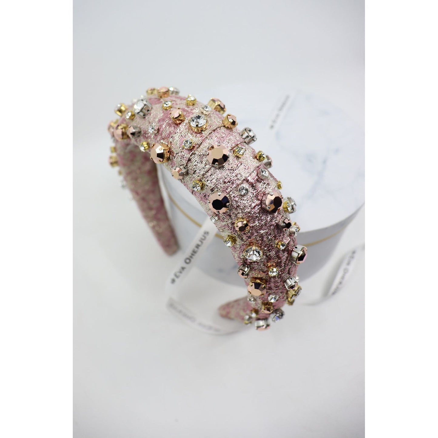 High Headband Abby with Swarovski and Preciosa Crystals