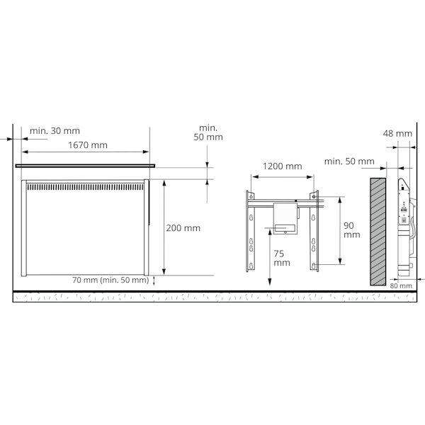 LÄMMITIN TUPA LISTA 900W/ORJA (167x20cm)