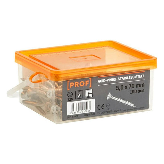 LAITURIRUUVI PROF 5X70 T25 A4 HAPONKESTÄVÄ 100KPL