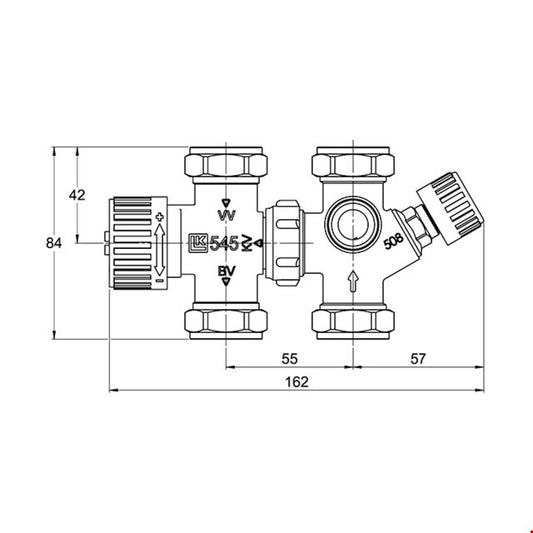 SYÖTTÖSEKOITUSVENTTIILI LK 22mm