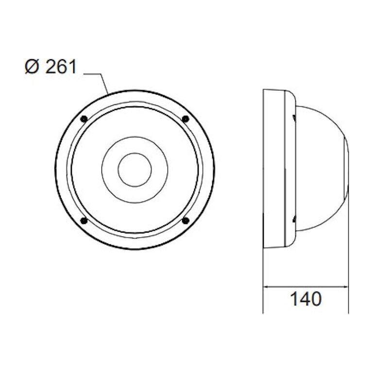 PINTA-ASENNUSVALAISIN JUSTUS IP65 R 20W/840 1650LM VALKOINEN