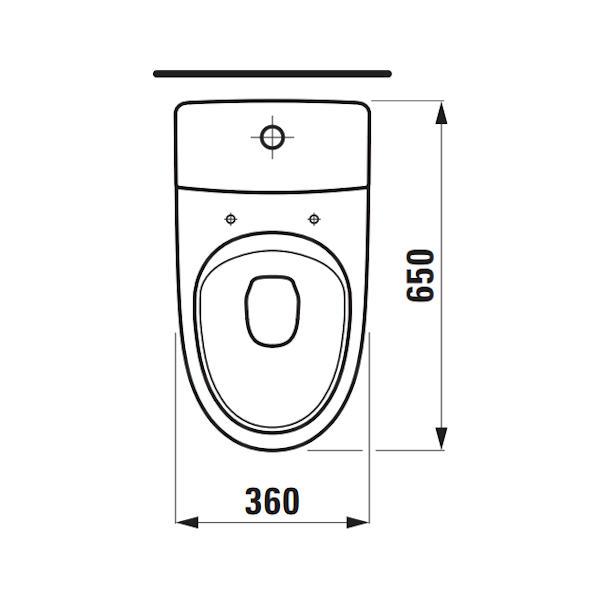 WC-ISTUIN EI KANTTA LAUFEN KOMPAS AVOIN S RIMLESS