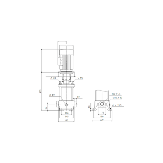 EJEKTORIPUMPPU GRUNDFOS CR 5-9DW 1,5kW 3-V