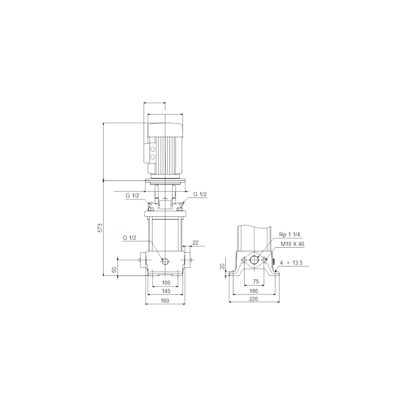 EJEKTORIPUMPPU GRUNDFOS CR 5-13DW 2,20kW 3-V