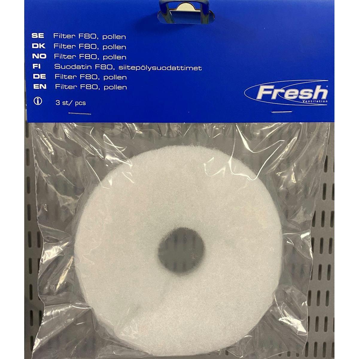 SIITEPÖLYSUODATIN FRESH F80, EU4, 3KPL