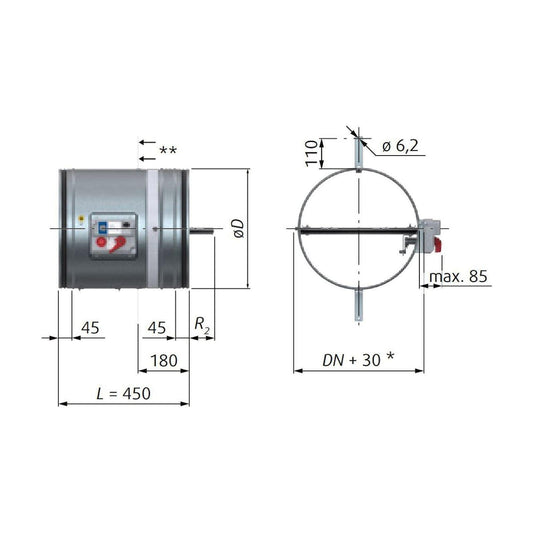 PALOPELTI LINDAB FDR3G-500-EI60/90/120 S