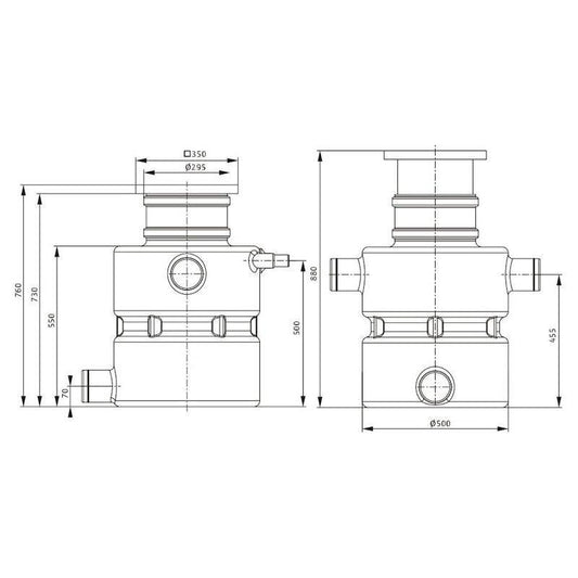 LATTIAKAIVOPUMPPAAMO WILO DRAINLIFT BOX 32/8 1-V.