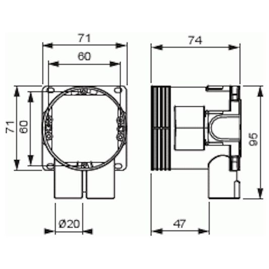 KOJERASIA ABB AU5.32 KOROTUSRENKAALLA 73mm