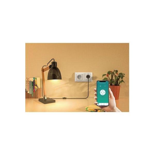 PISTORASIA-ADAPTERI-WOOX WIFI 1-OS 16A 3680W / kulutuksen mittaus