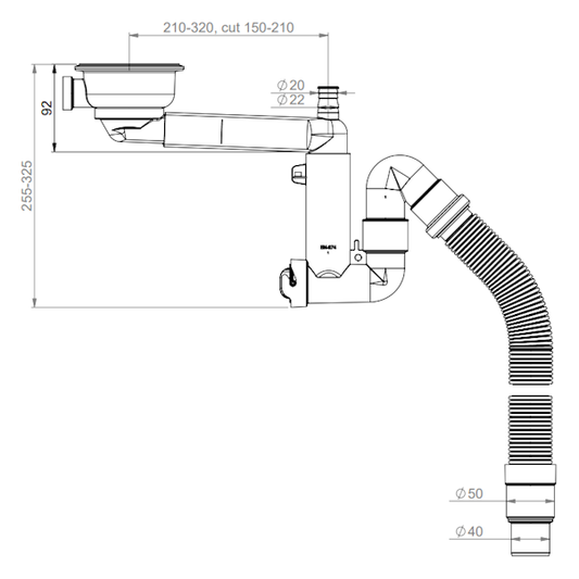 KEITTIÖVESILUKKO PREVEX SMARTLOC 1-ALT. KORIPOHJAVENTTIILI