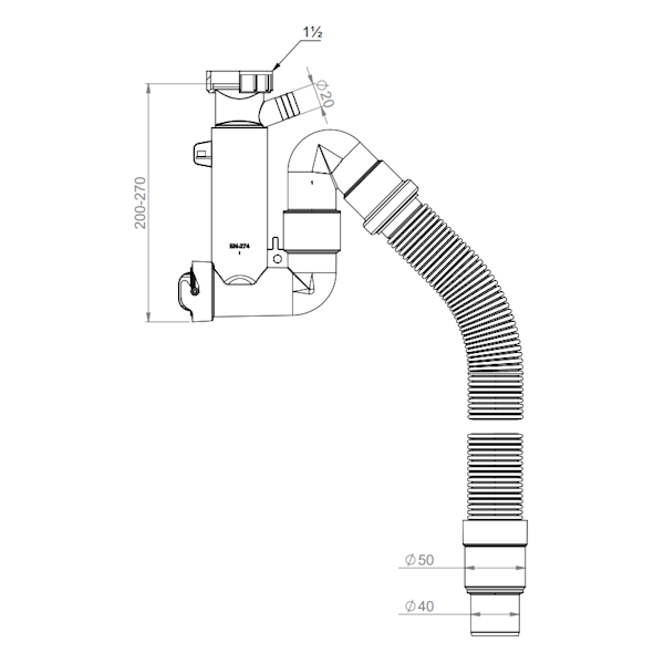 KEITTIÖVESILUKKO PREVEX SMARTLOC 1-ALT. 1 1/2 SK BASIC
