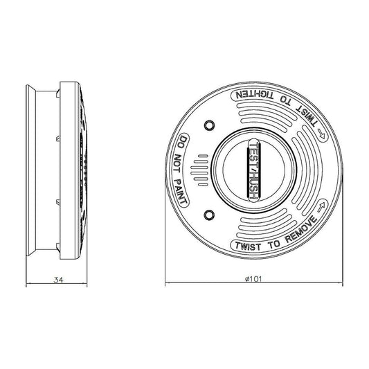 PALOVAROITIN OPAL SAVU CR123A SISÄÄN RAK 10V PAR