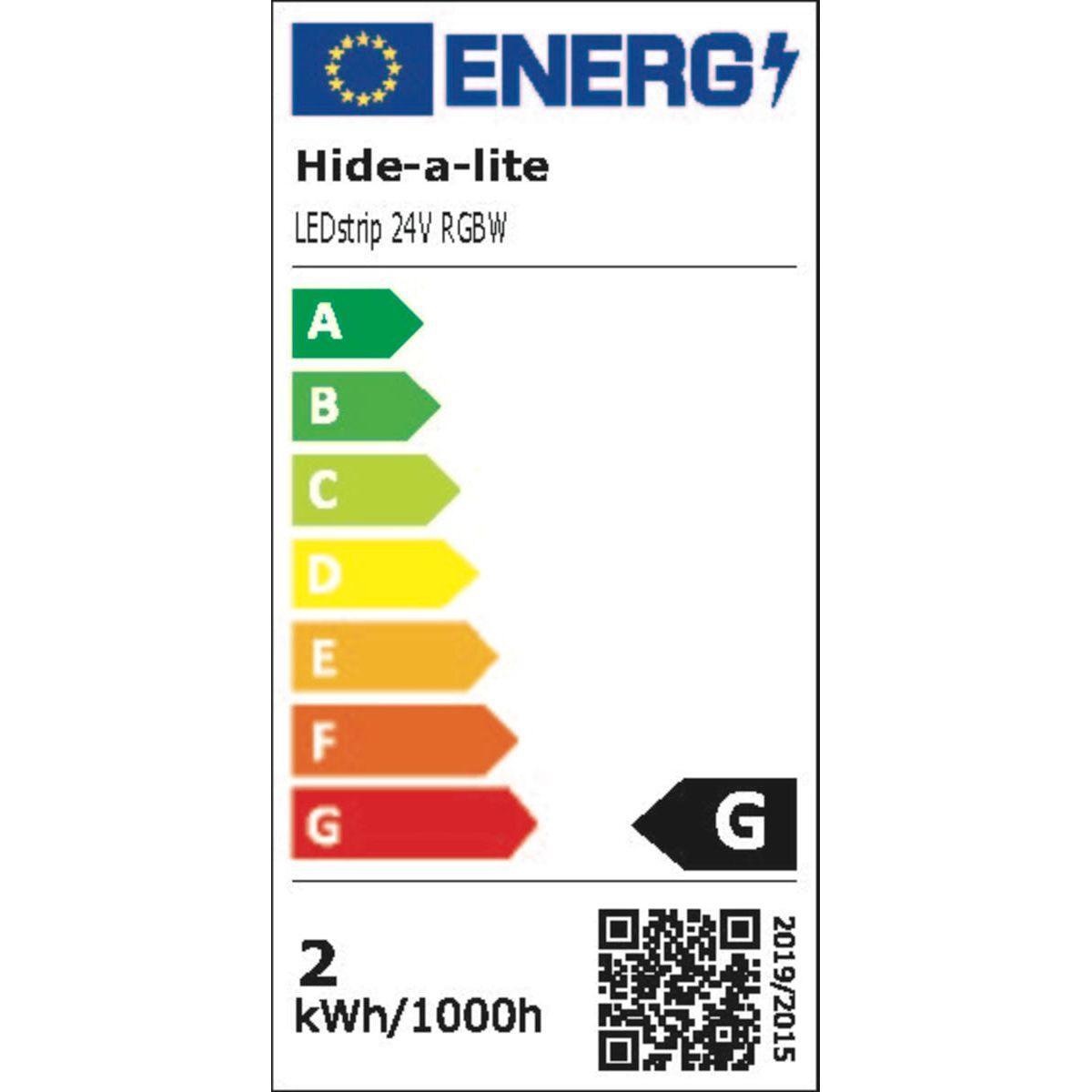 VALOPROFIILI/-NAUHA 24V RGBW IP20 780LM/M 17,6W/M RGBW 5m