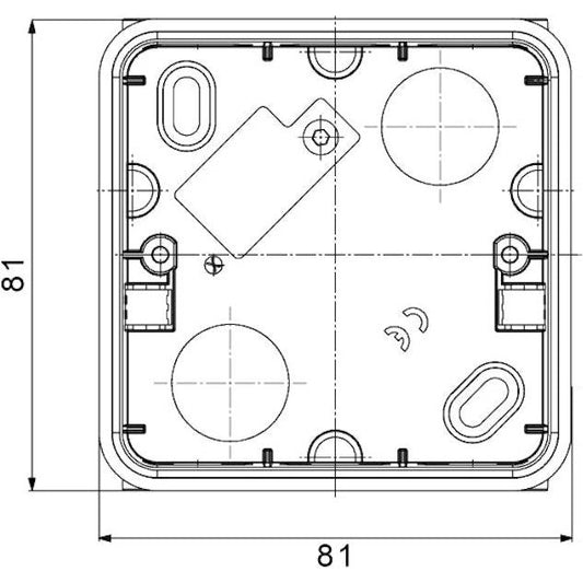 PINTA-ASENNUSKOTELO GW95527 IP44 VALKOINEN