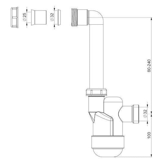 VESILUKKO PREVEX 126466 ILMASTOINTIKONEELLE