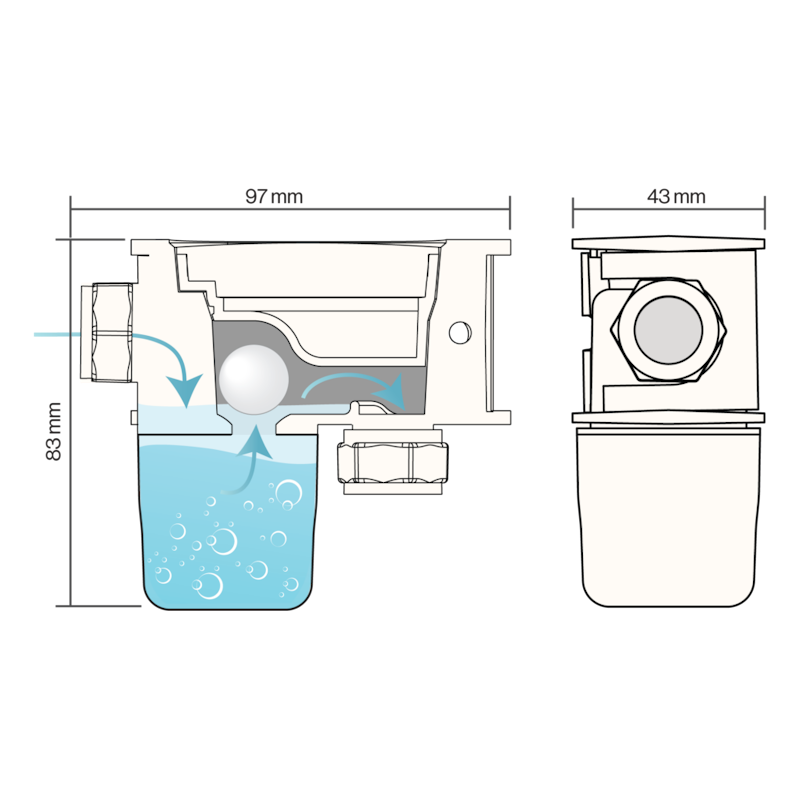 VESILUKKO PREVEX ILMANVAIHTOKO VENTLOC MINI