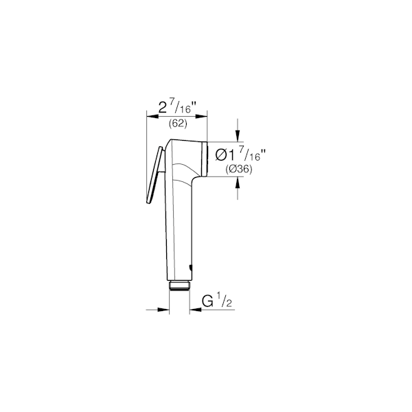 BIDESUIHKU GROHE 26506000 TEMPESTA-F