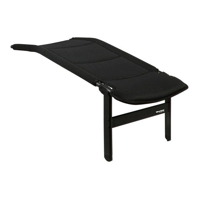 Westfield Avantgard Noblesse Grande -leirintätuoli + Breeze-jalkatuki 150 kg - Musta