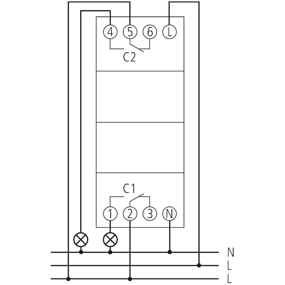 KELLOKYTKIN DIGIT. THEBEN TR 612 TOP3, VKO OHJ. 2-kan