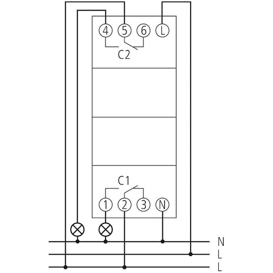 KELLOKYTKIN DIGIT. THEBEN TR 612 TOP3, VKO OHJ. 2-kan