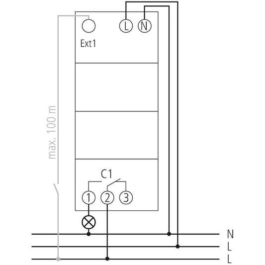 KELLOKYTKIN DIGIT. THEBEN TR 611 TOP3 vko ohj. 1-kan 16A