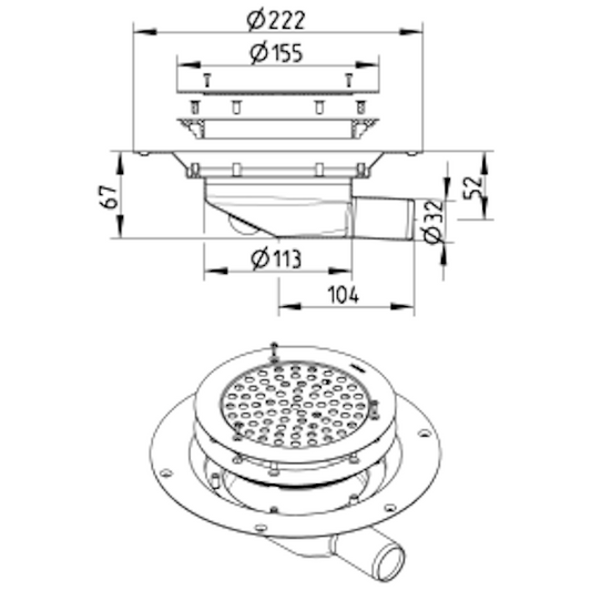 KUIVAKAIVO CIRCLE HST BLÜCHER 32 VAAKA SIS.MATTOKANSI