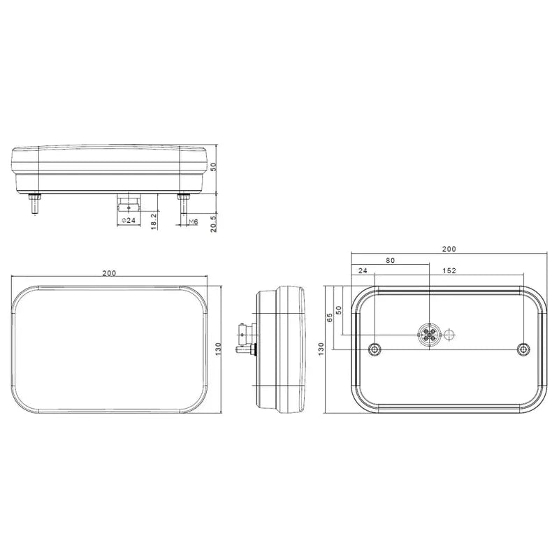 Takavalo led oikea FT-270 5-nap bajonet 12-15V