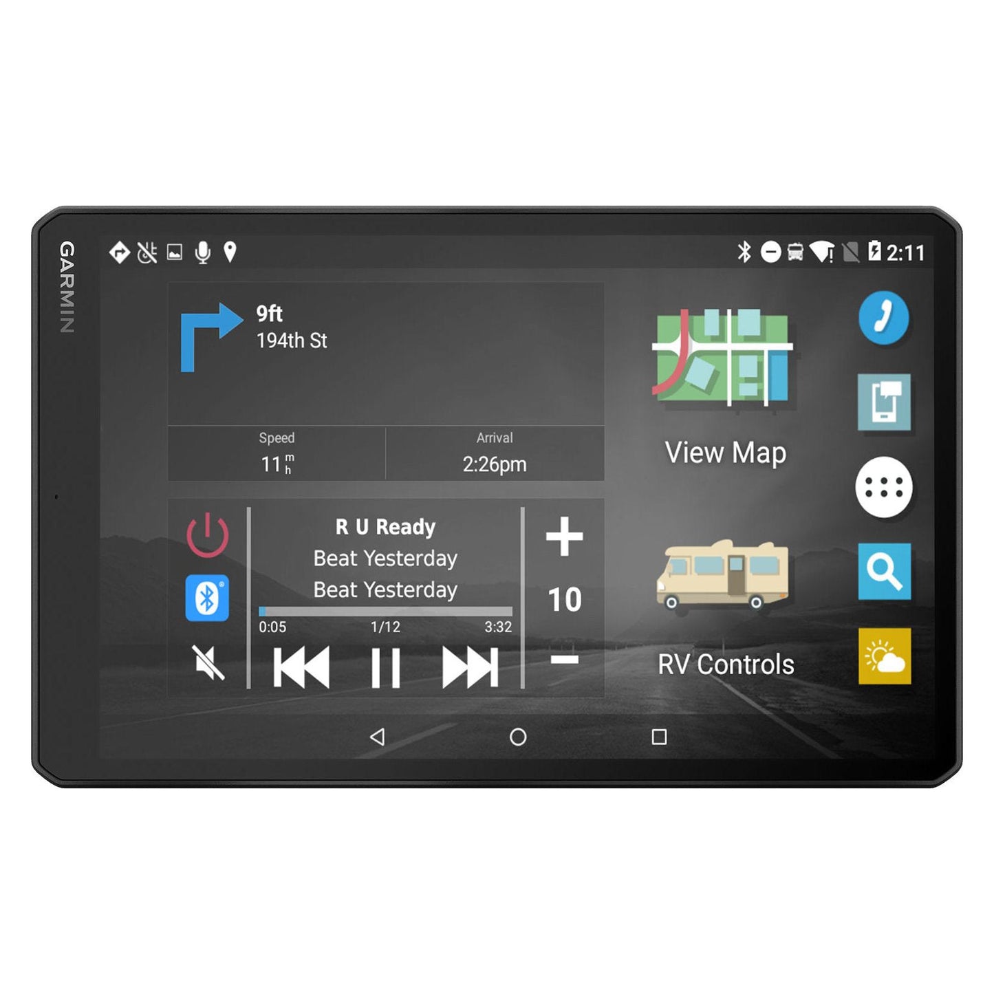 Garmin Vieo RV 1052 -näyttö / tabletti perusyksikölle 10"
