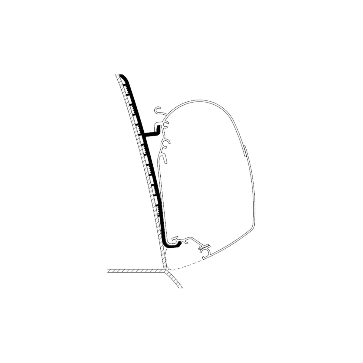 Thule markiisikiinnike Renault Master H3 2x 50 cm Omnistor 5200 / 8000 / 4900 | 308072 | 5415182005050 | Kotikauppa | Thule