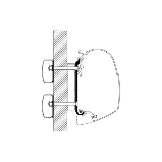 Thule kiinnityssarjan korokesarja Dethleffs G Globebus, 5200/5002/5003 | 308934 | 5415182007740 | Kotikauppa | Thule