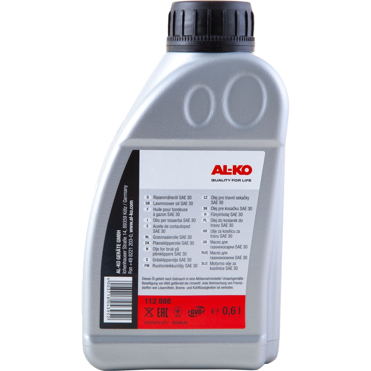 AL-KO 4T SAE 30 pienkoneöljy 0,6L