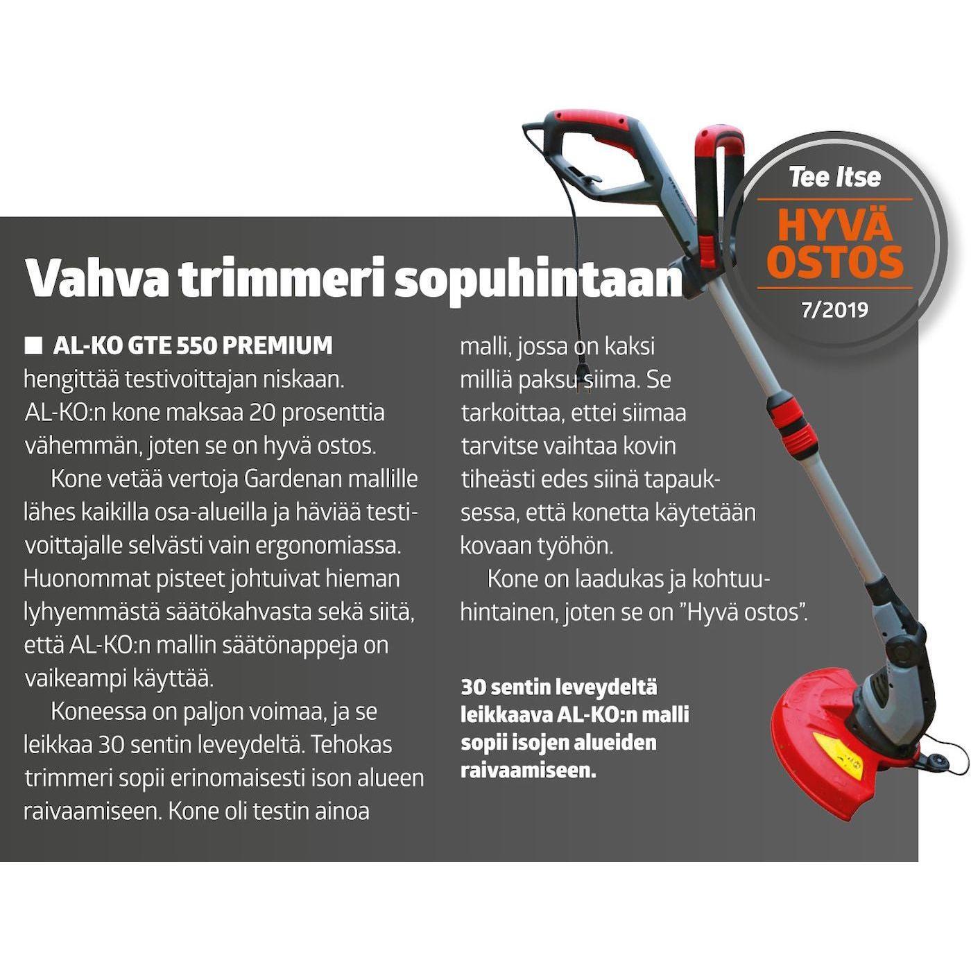 AL-KO ruohotrimmeri GTE 550 PREMIUM 550W
