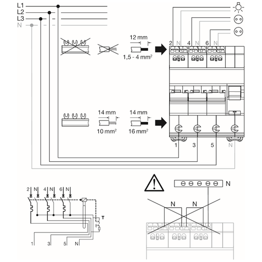 VIKAVIRTAJOHDONSUOJAKATKAISIJA ADZ366D 30MA A/3XL+N C-16A 6KA