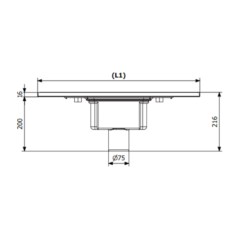 LATTIAKAIVO PURUS LINE 900mm 75 PYSTY TILE INSERT