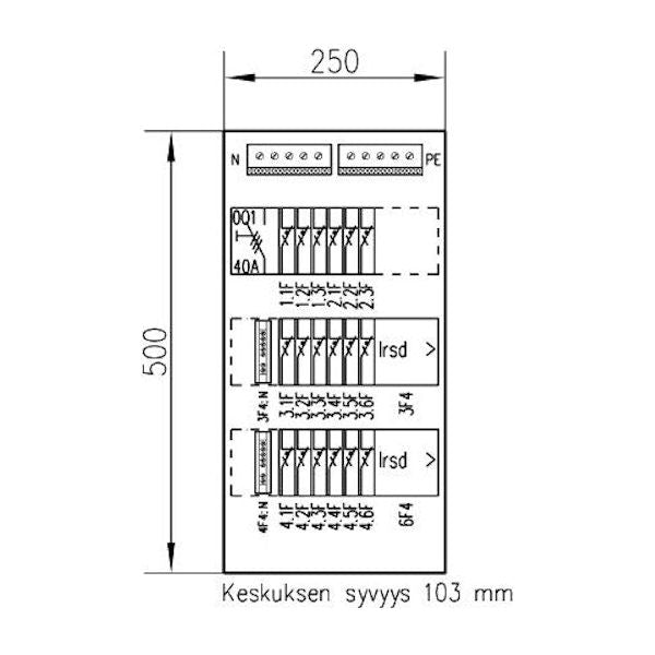 RYHMÄKESKUS PINTA POINTER 3418 V 35A IP30 PS