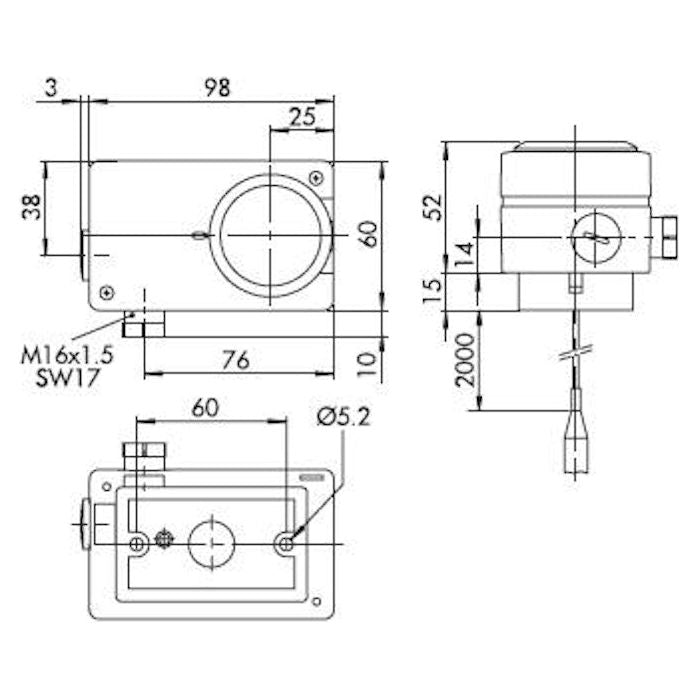 TERMOSTAATTI RAJOITIN TRAFAG MS 95R +5-95C KAPIL2M IP54