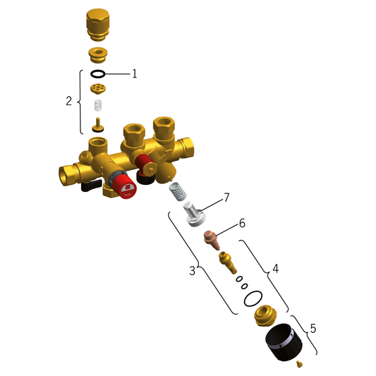 SYÖTTÖSEKOITUSVENTTIILI ORAS 420122 DN20 22mm