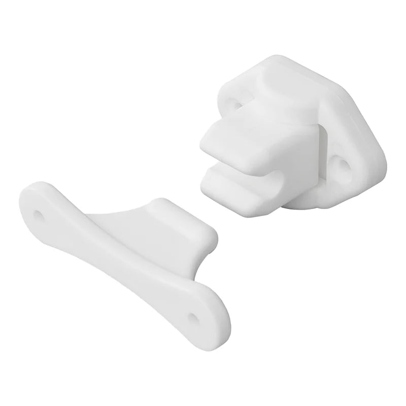 Oven sieppari saranoitu 2-osainen 59mm ja 44mm Valkoinen