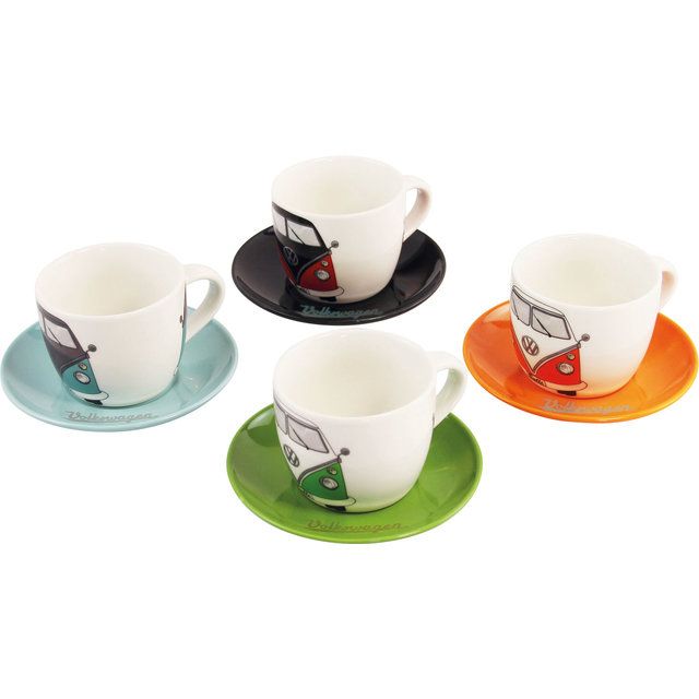 VW Collection T1 Bulli Espressokuppisetti 4 kpl 100 ml