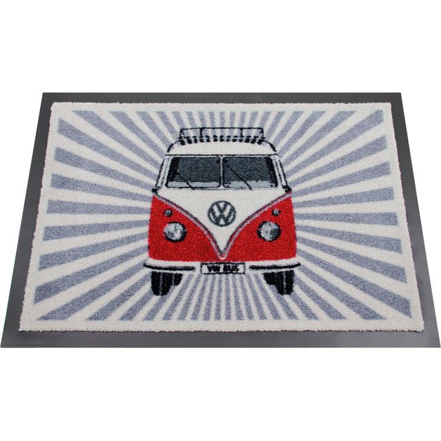 VW Collection T1 Bulli Rays Kynnysmatto 70 50 cm - Punainen