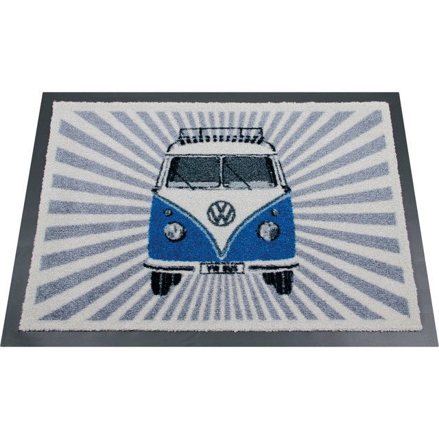 VW Collection T1 Bulli Rays Kynnysmatto 70 50 cm - Sininen