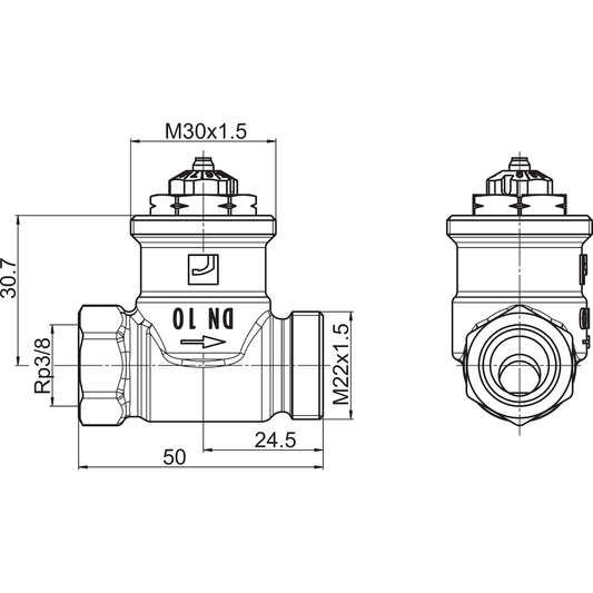 PATTERIVENTTIILI SUORA ORAS 443010 STABILA PRO 3/8