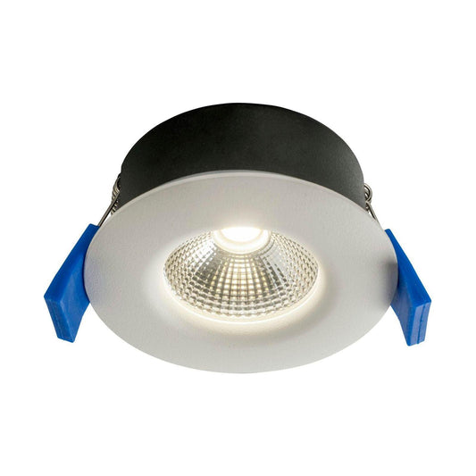 LED-alasvalo Airam Compact Ø80x38 mm IP65 5W/840 himmennettävä valkoinen