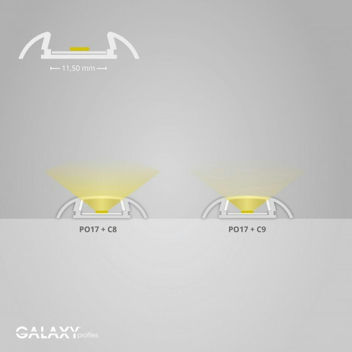 LED-PROFIILI GALAXY PO17 LED PROF. EL. 200cm