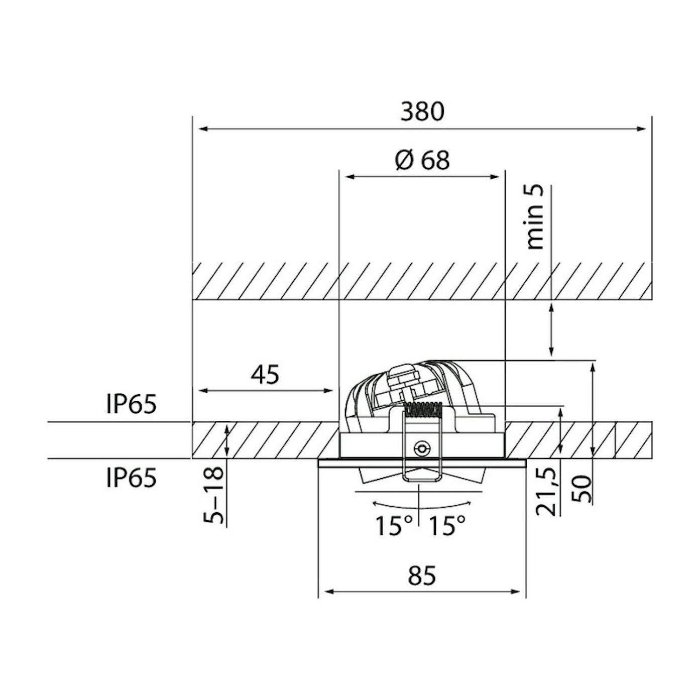 Alasvalo Airam Compact Outdoor IP65 830 valkoinen