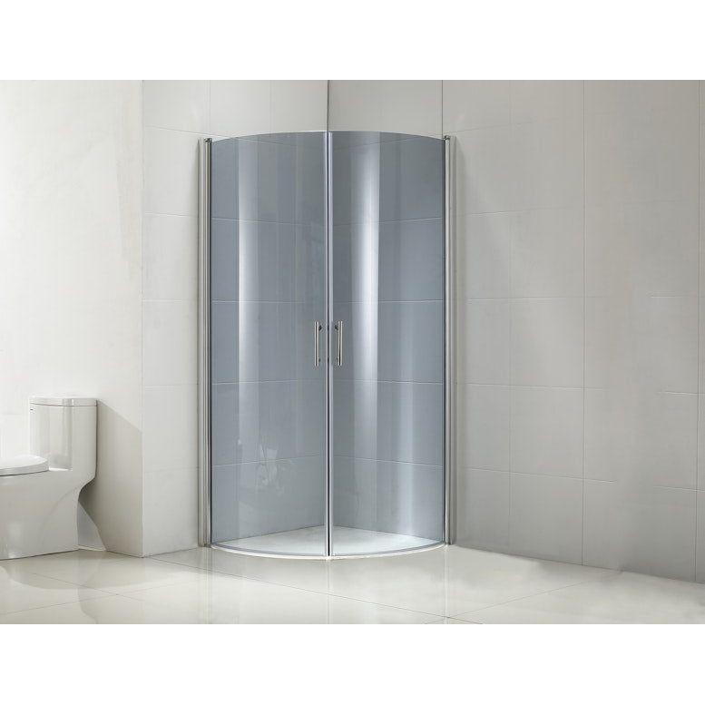SUIHKUNURKKA OPAL 90x90x195 5mm SAVULASI (CBY952)