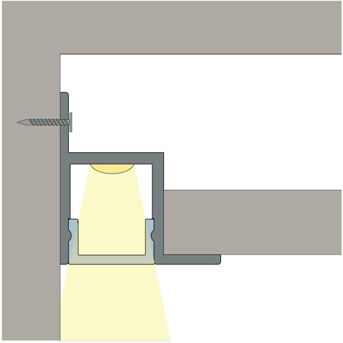 VALOPROFIILI/-NAUHA HIDDEN ALU 2m